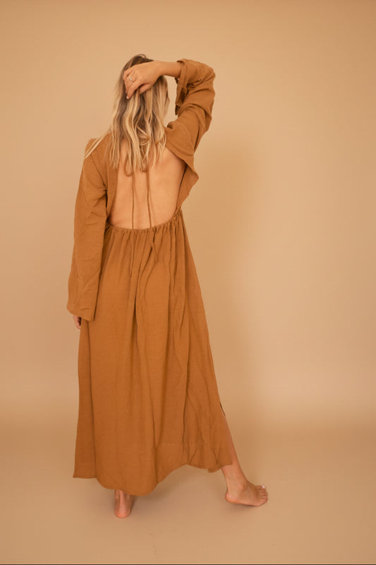 ISIS DRESS — Robe longue dos nu