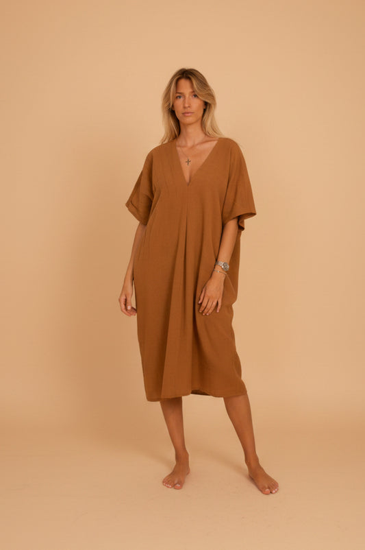 TUNIQUE DEVI — Robe de plage mi-longue