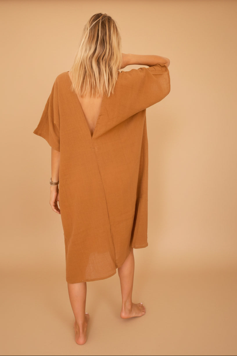 TUNIQUE DEVI — Robe de plage mi-longue