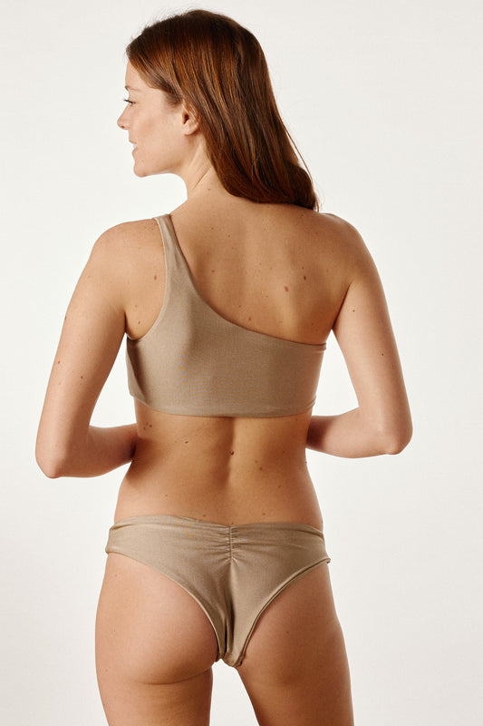 Maillot de bain beige irisé