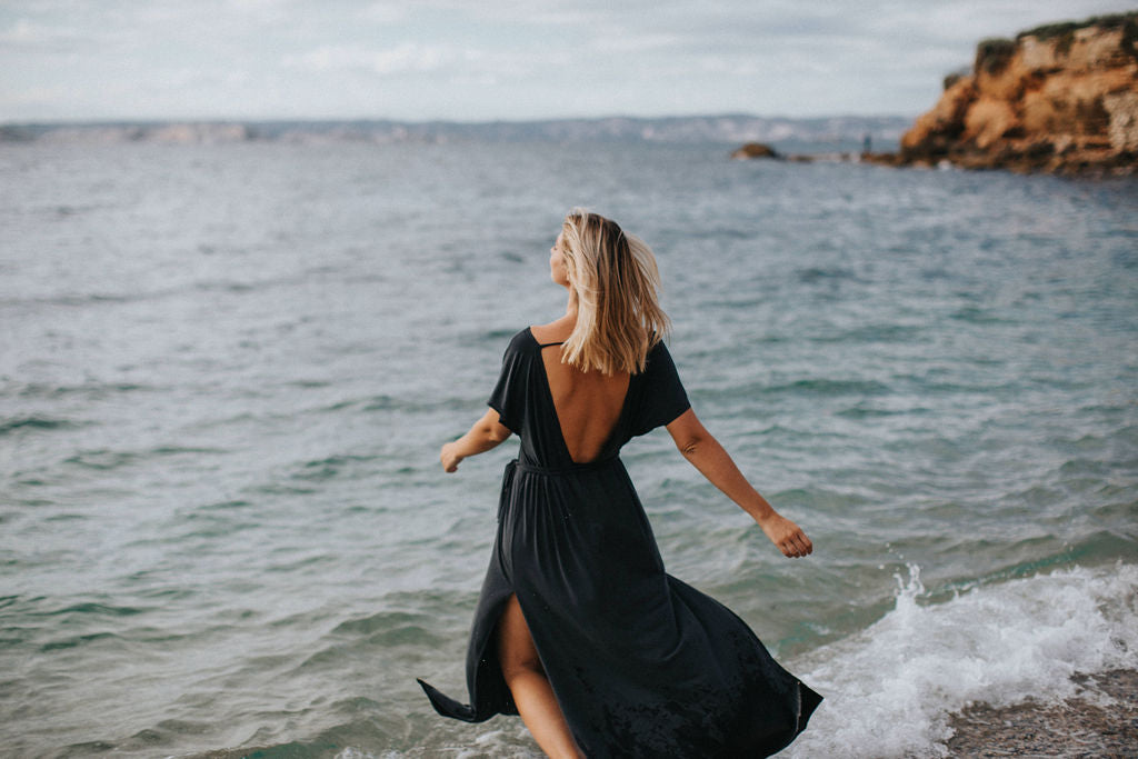 robe de plage dos nu