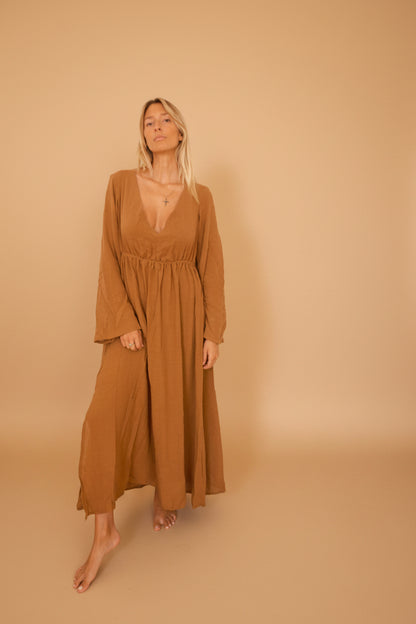 ISIS DRESS — Robe longue dos nu