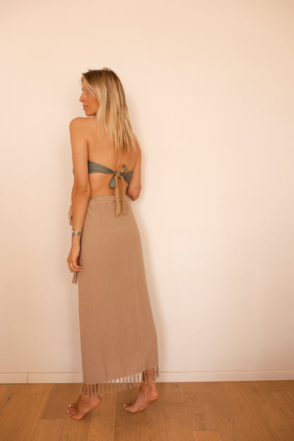 KAMA SKIRT — Jupe paréo longue portefeuille
