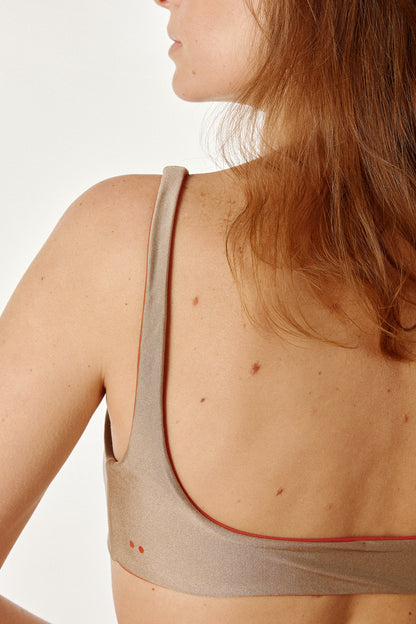 Haut de maillot de bain triangle réversible