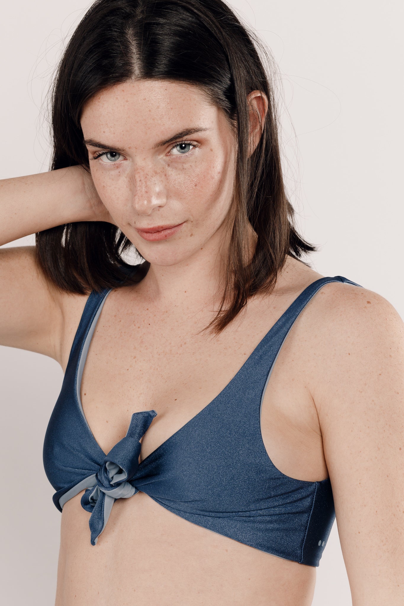 Maillot de bain bleu réversible
