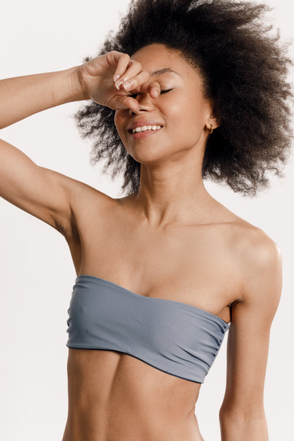 Maillot de bain bleu réversible